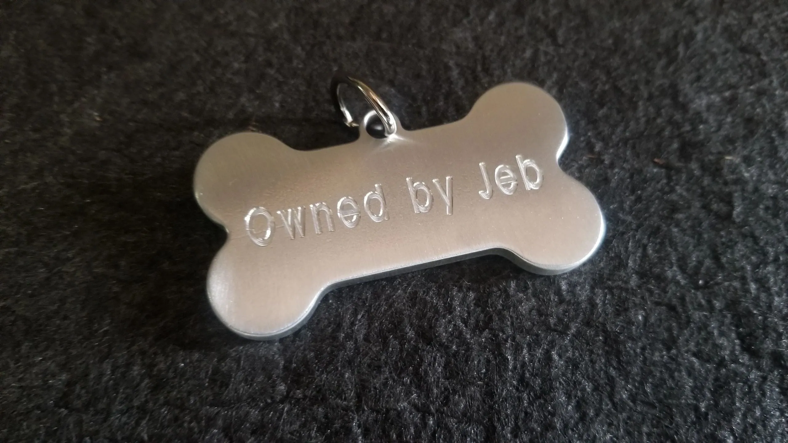 Wholesale Ballistic Metal Dog Bone Shaped Tag Charm Pendant Aluminum Custom Engraveable Engraved