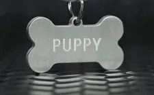 Wholesale Dog Bone Shaped Tag Charm Pendant Aluminum