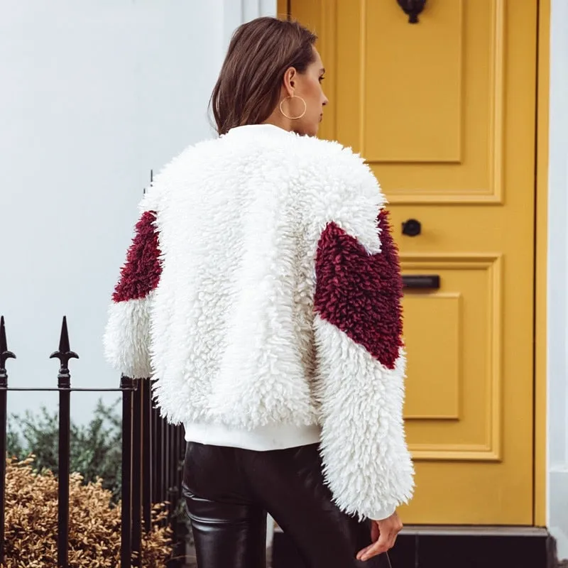 Women's Autumn & Winter Fluffy Faux Fur Plus Size Coat
