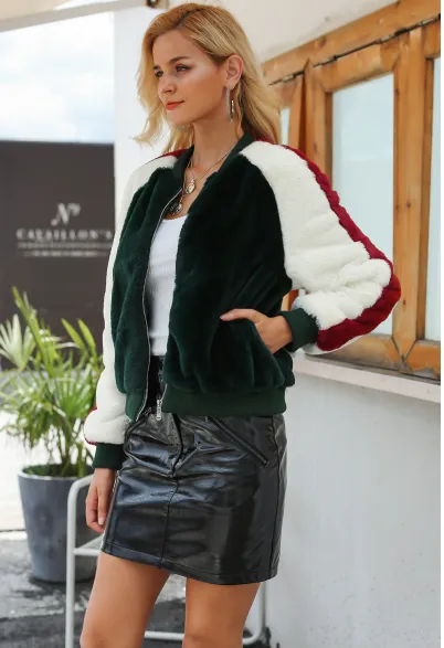 Women's Autumn Furry Faux Fur Coat
