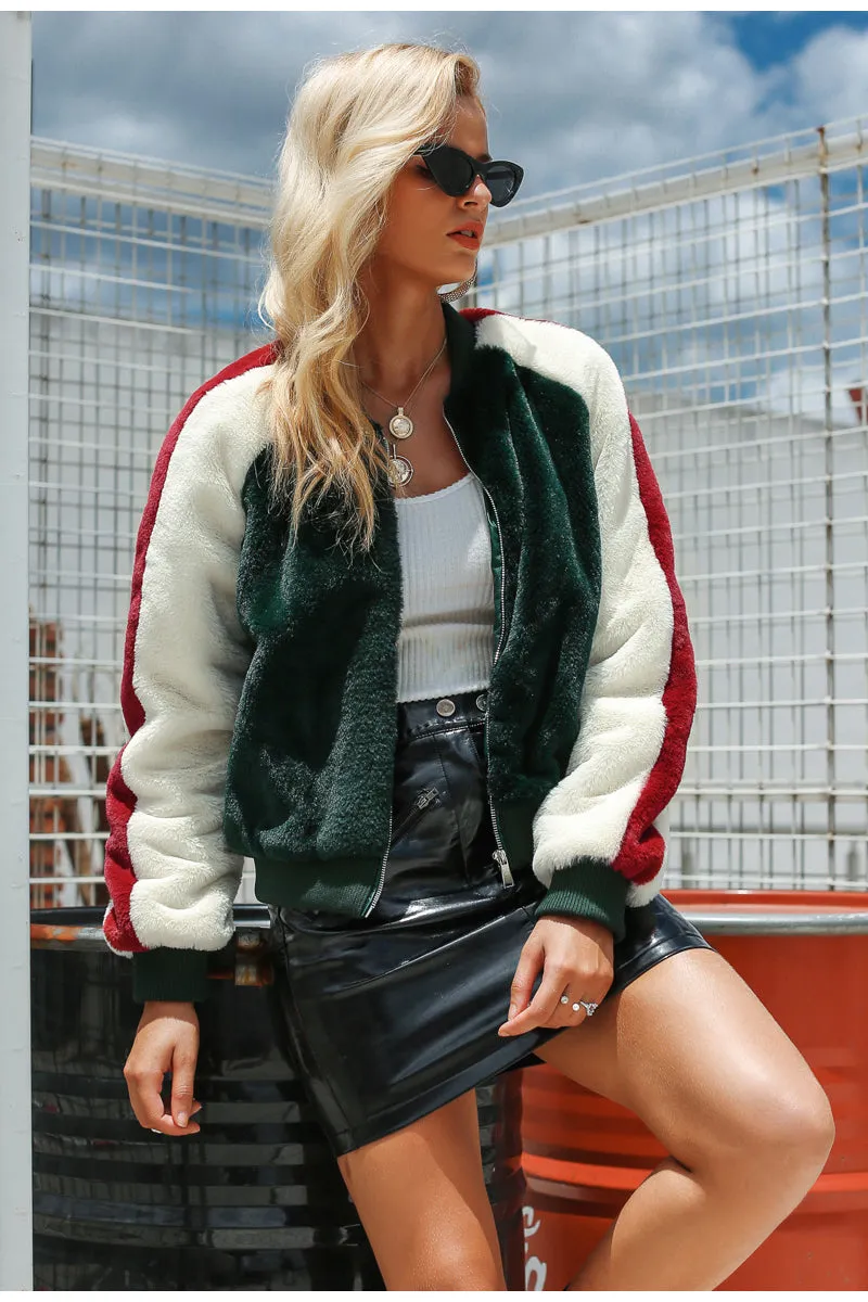 Women's Autumn Furry Faux Fur Coat