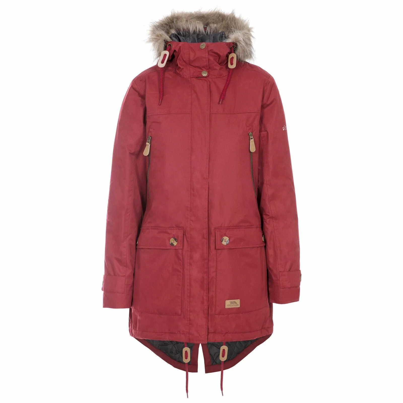 Womens Clea Waterproof Fish Tail Padded Jacket