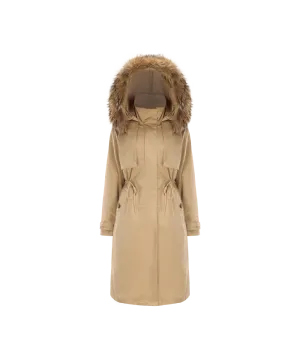 Women's Mystic Ulti 3 Goose Down Jacket with Genuine Racoon Fur Trim