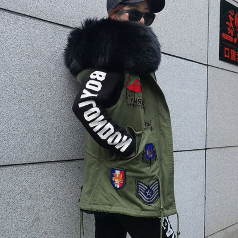 Women's Winter Casual Short Slim Vest With Raccoon Fur