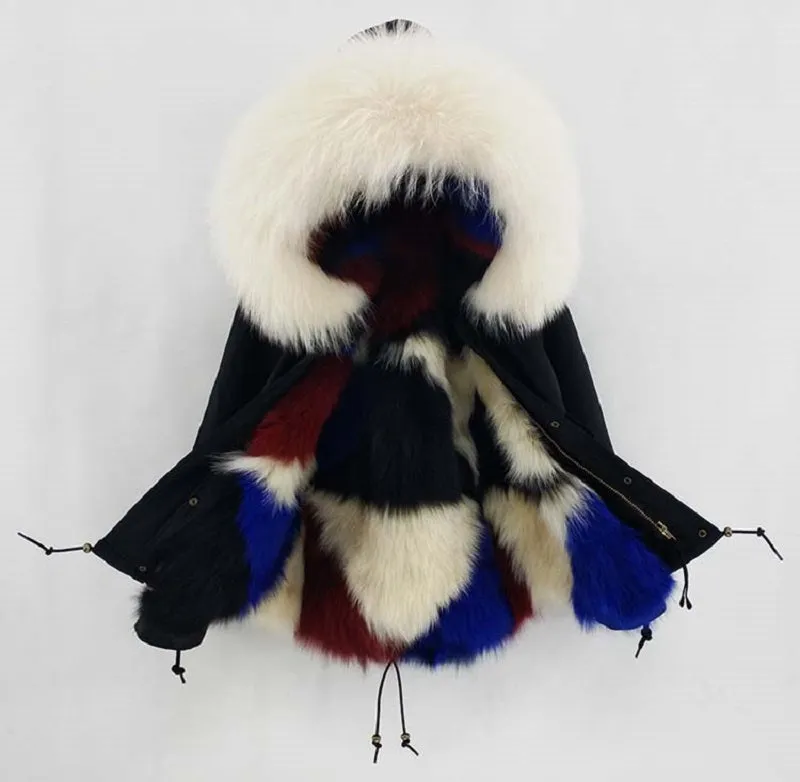Women's Winter Casual Slim Long Parka With Raccoon Fur