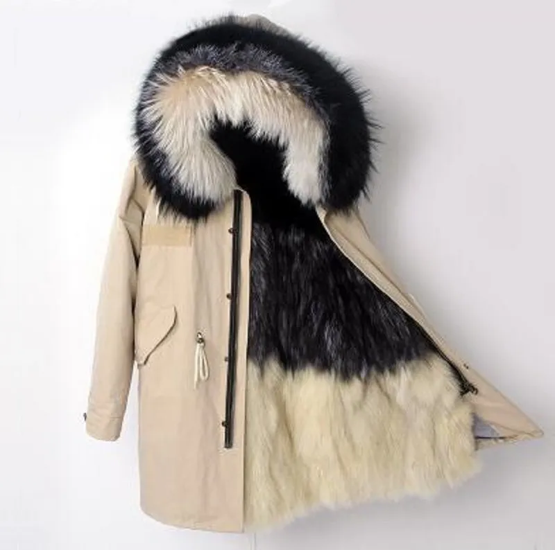 Women's Winter Casual Slim Warm Parka With Fox Fur