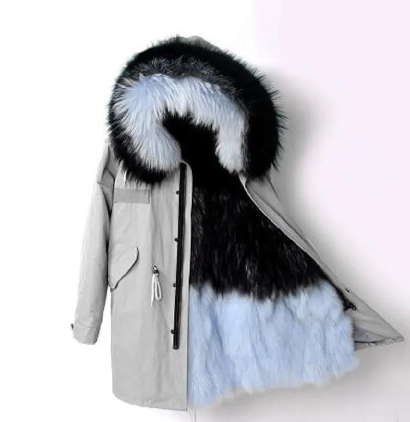 Women's Winter Casual Slim Warm Parka With Fox Fur