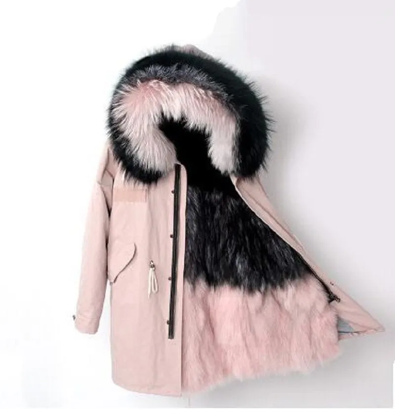 Women's Winter Casual Slim Warm Parka With Fox Fur