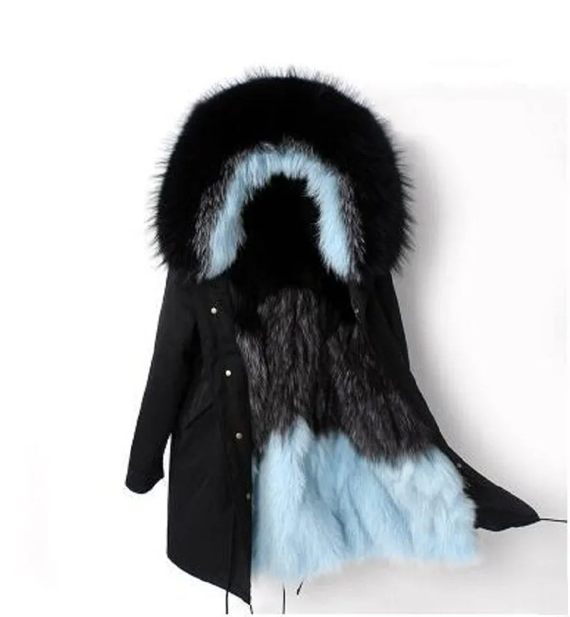 Women's Winter Casual Slim Warm Parka With Fox Fur