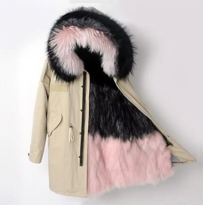 Women's Winter Casual Slim Warm Parka With Fox Fur