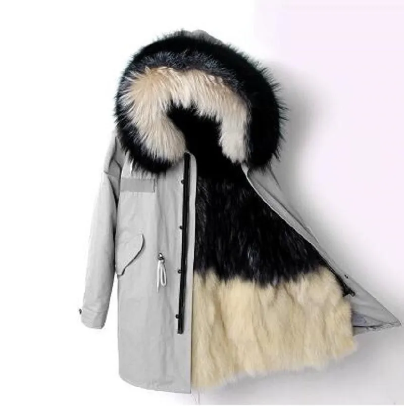 Women's Winter Casual Slim Warm Parka With Fox Fur