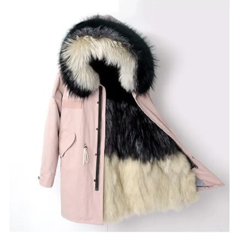 Women's Winter Casual Slim Warm Parka With Fox Fur
