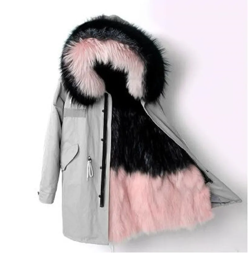 Women's Winter Casual Slim Warm Parka With Fox Fur