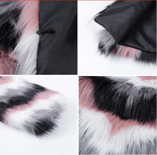 Women's Winter Faux Fur Long Sleeved Coat