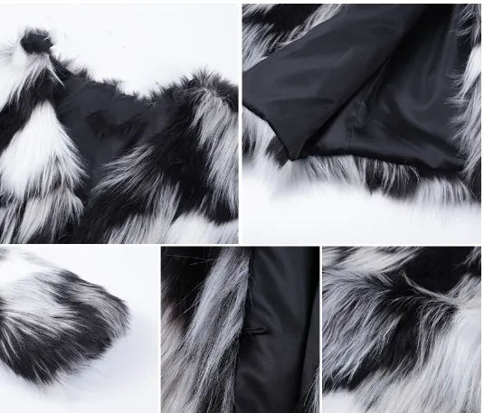 Women's Winter Faux Fur Long Sleeved Coat
