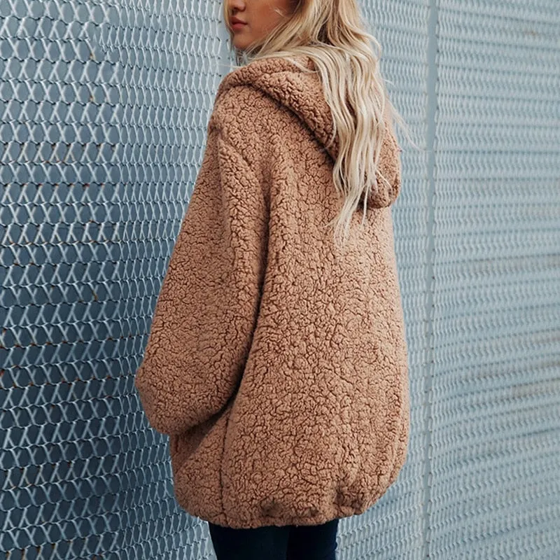 Women's Winter Faux Lambs Wool Jacket