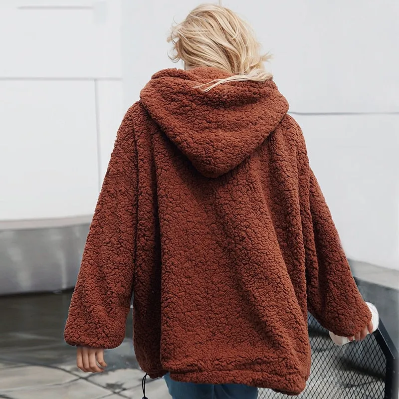 Women's Winter Faux Lambs Wool Jacket