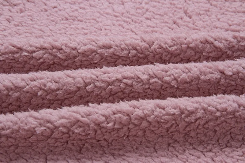 Women's Winter Soft Plush Thick Fleece Faux Fur Jacket