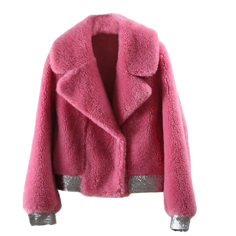 Women's Winter Wool Short Slim Thick Parka