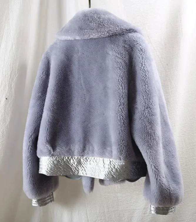 Women's Winter Wool Short Slim Thick Parka